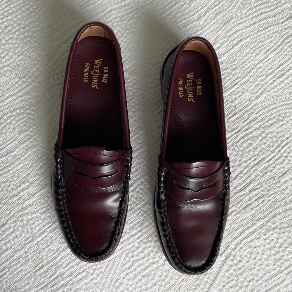 GH Bass Whitney Weejuns Penny Loafers - wine - Picture 11 of 14